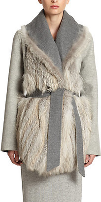 The Row Noraf Fox-Fur Paneled Jacket