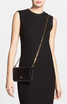 Tory Burch 'Robinson' Leather Wallet on a Chain