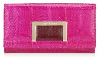 Jimmy Choo Remy Jazzberry and Tourmaline Elaphe Continental Wallet