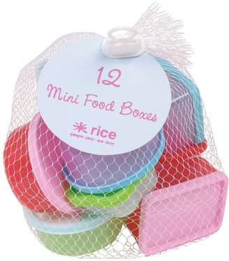 Rice Small plastic food storage boxes