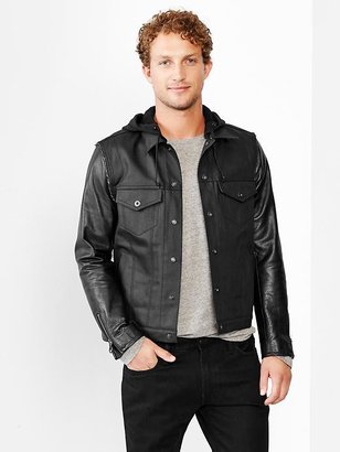 Gap + GQ En Noir 3-in-1 coated jacket