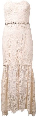Marchesa notte lace embroidered gown
