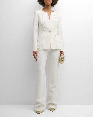 elie tahari white blazer