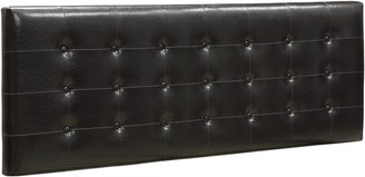Modus Designs Furniture Ledge Upholstered Tufted Headboard, Chocolate, Queen