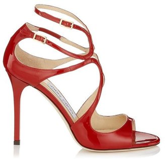 Jimmy Choo Lang  Patent Leather Strappy Sandals