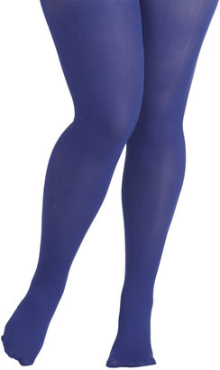 Look From London Seize the Day Tights in Cobalt