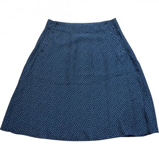 Sessun Blue Silk Skirt