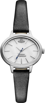 Vivienne Westwood Leather-Strap White Watch, Women's