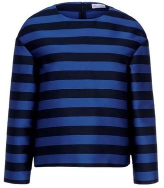 RED Valentino OFFICIAL STORE Striped mikado top