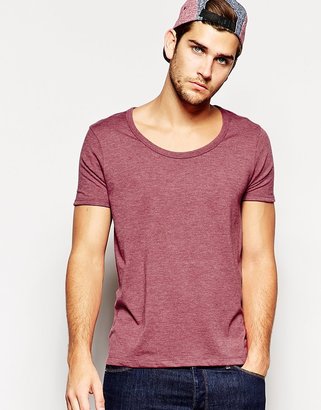 ASOS T-Shirt With Bound Scoop Neck