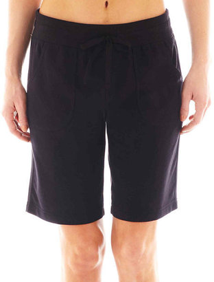 JCPenney Made For Life 10" French Terry Bermuda Shorts