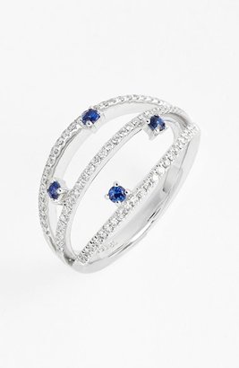 Nordstrom Bony Levy Diamond & Sapphire Stack Ring (Limited Edition Exclusive)