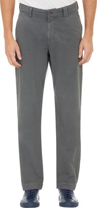 Barneys New York Garment-Dyed Chinos-Grey Size 30