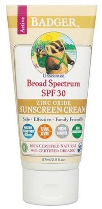 Badger SPF 30 Unscented Sunscreen 2.9 oz (87 ml)