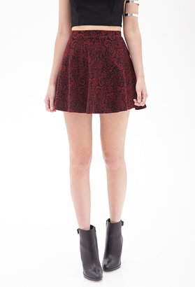 Forever 21 Scarf Embroidery Skirt