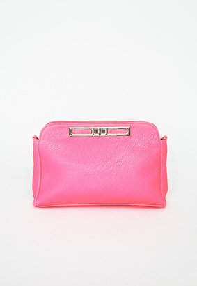 Missguided Hot Pink Shoulder Strap Bag