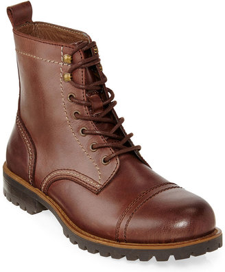 ST. JOHNS BAY St. Johns Bay Clay Mens Leather Lace-Up Boots