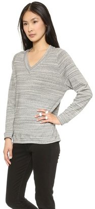 GETTING BACK TO SQUARE ONE V Neck Long Sleeve Top