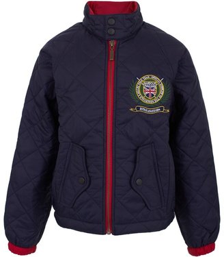 Barbour Navy and Red Polo Rambler Quilted Jacket