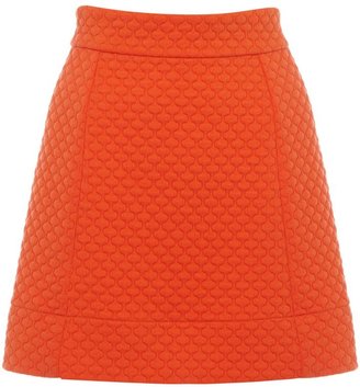 Warehouse Quilted mini a-line skirt