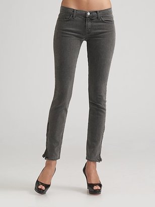 J Brand Skinny Ankle-Zip Jeans