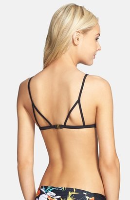 Rip Curl 'Brightside' Print Triangle Bikini Top (Juniors)