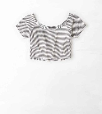 aerie Don't Ask Why Cropped Ballet T-Shirt
