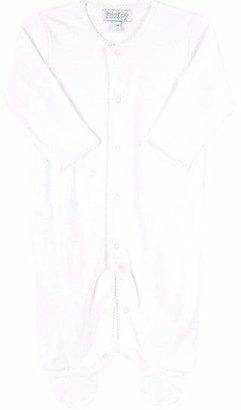 Baby CZ Infants' Long-Sleeve Footed Coverall - White
