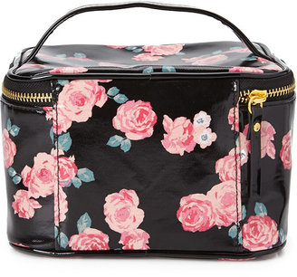 Forever 21 Rose Print Travel Cosmetic Case