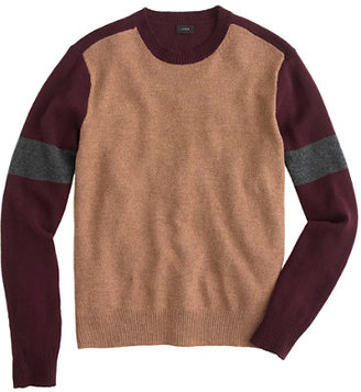 J.Crew Lambswool sweater in varsity colorblock