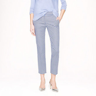 J.Crew Campbell capri in abstract wave print