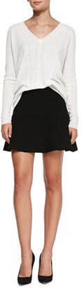 Theory Gida Fit & Flare Knit Skirt