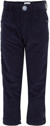 Ikks Navy Pull Up Cord Trousers