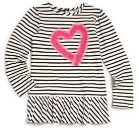 Hartstrings Toddler's & Little Girl's Striped Heart Tunic