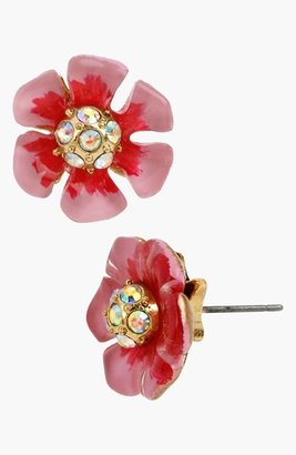 Betsey Johnson 'Spring Glam' Flower Stud Earrings