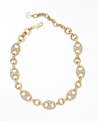 Ann Taylor Modern Classic Pave Anchor Necklace