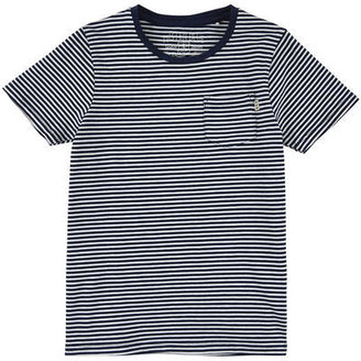Scotch & Soda striped cotton jersey t-shirt - navy blue