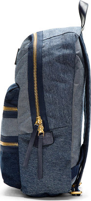 Marc by Marc Jacobs Navy Domo Arigato Chambray Packrat Backpack
