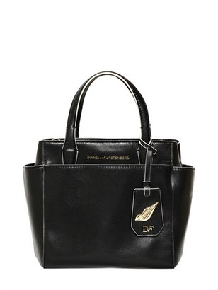 Diane von Furstenberg Mini On The Go Leather Top Handle Bag