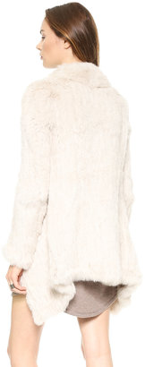 June Knit Fur Coat