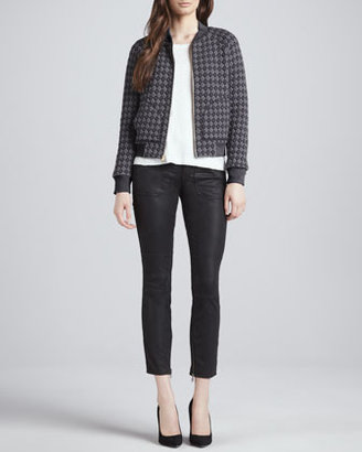 Marc by Marc Jacobs Quilted Argyle Knit-Trim Jacket