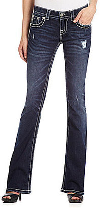 Miss Me Cross-Pocket Bootcut Jeans