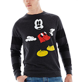 JCPenney NOVELTY SEASON Invisible Mickey Fleece Sweatshirt