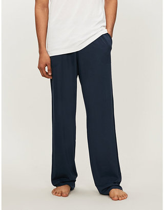 Derek Rose Men's Blue Basel Casual Trousers, Size: XXL