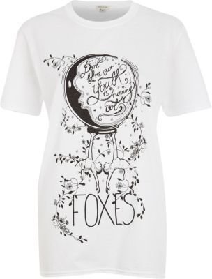 River Island White Foxes official tour t-shirt