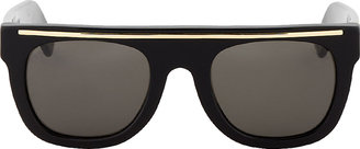 Super Black Flat Top Chicano Sunglasses