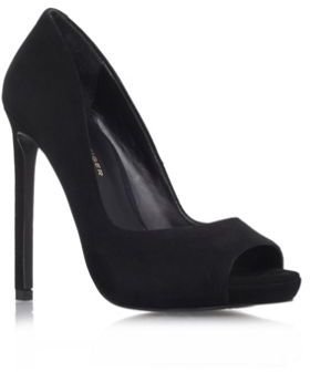 Kurt Geiger Black 'Eleri' high heel court shoes