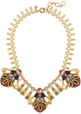 J.Crew Crystal hive necklace