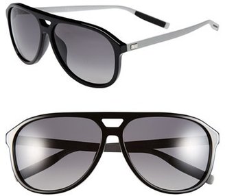 Christian Dior Men's '176S' 60Mm Polarized Sunglasses - Black