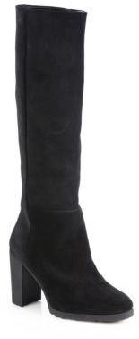 Pierre Hardy Suede Knee-High Boots